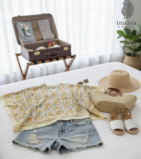 Kaftan Blouse- Yellow