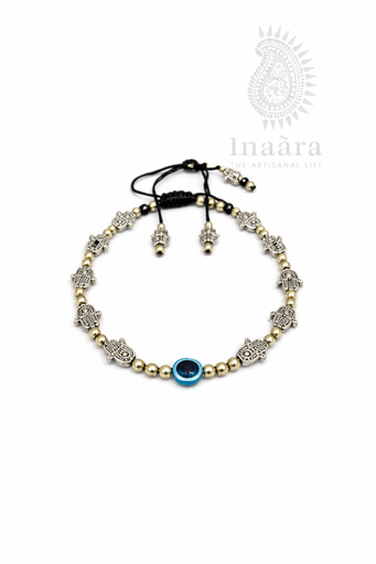 Hamsa Anklet w/Evil Eye