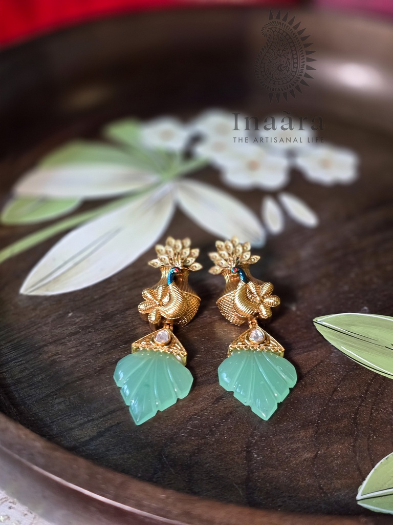 Mayuri Danglers - Soft Green