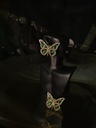Titli Studs - Forest Green