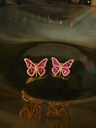 Titli Studs - Fuschia