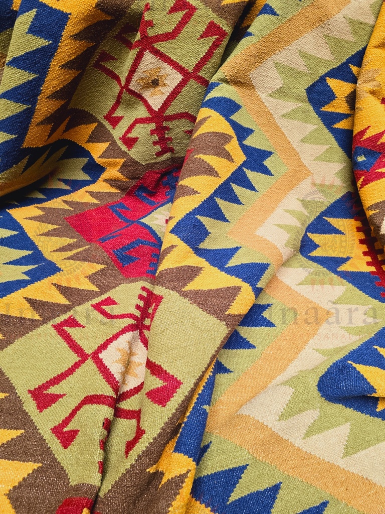 Narangi Handwoven Dhurrie