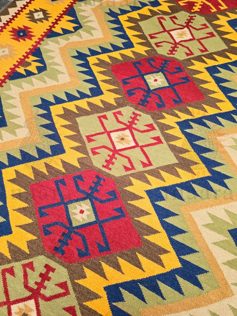 Narangi Handwoven Dhurrie