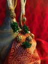Beaded Short Mala Set with Pearl Strands