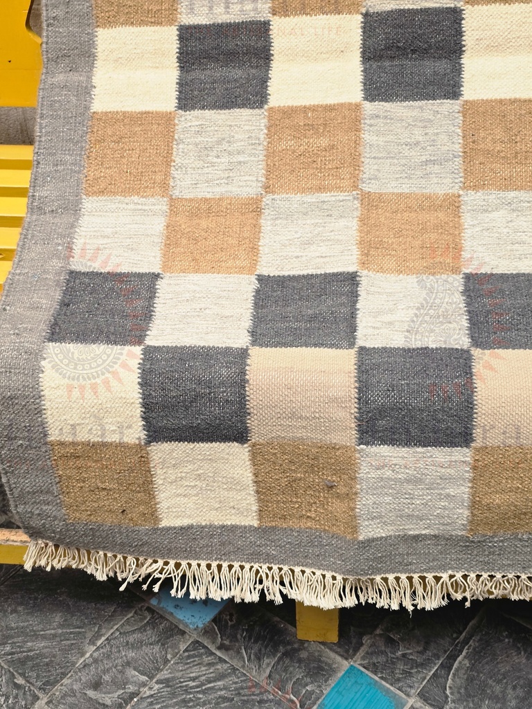 Checkers Handwoven Dhurrie