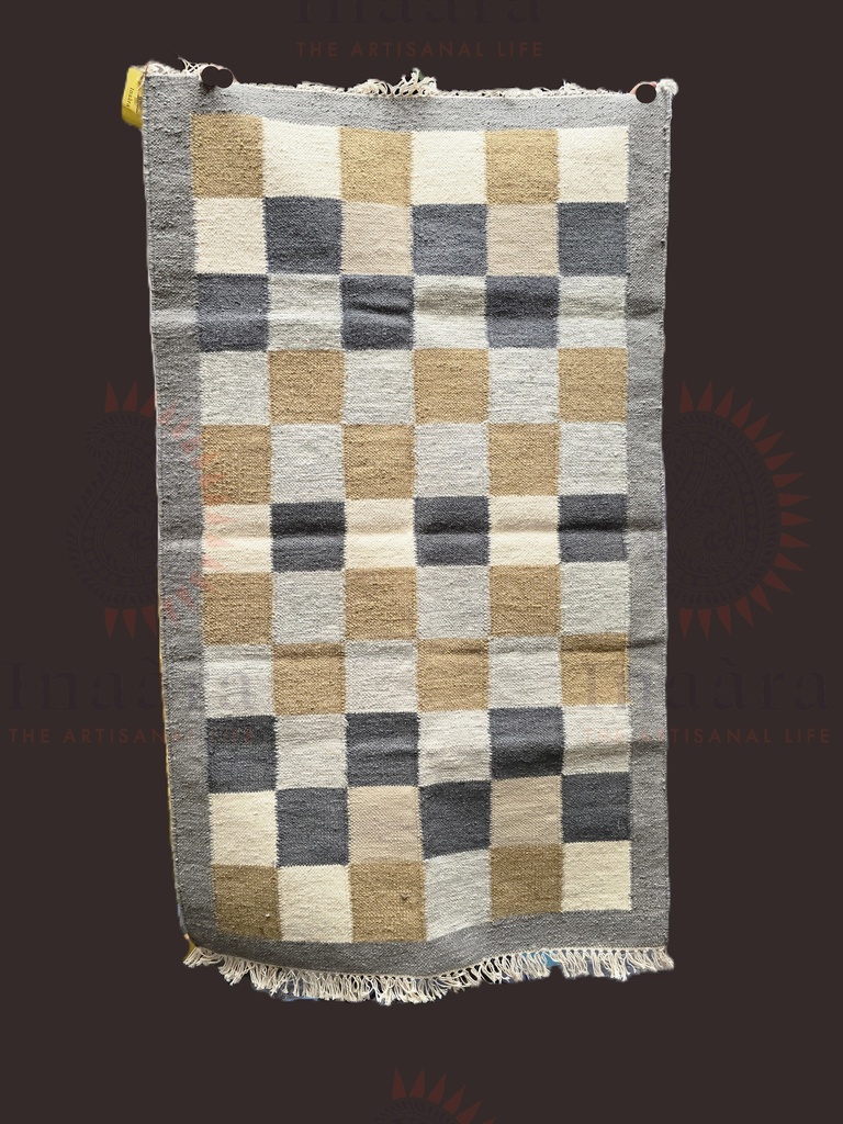 Checkers Handwoven Dhurrie