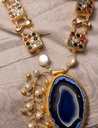 Navratna Agate Statement Neckpiece