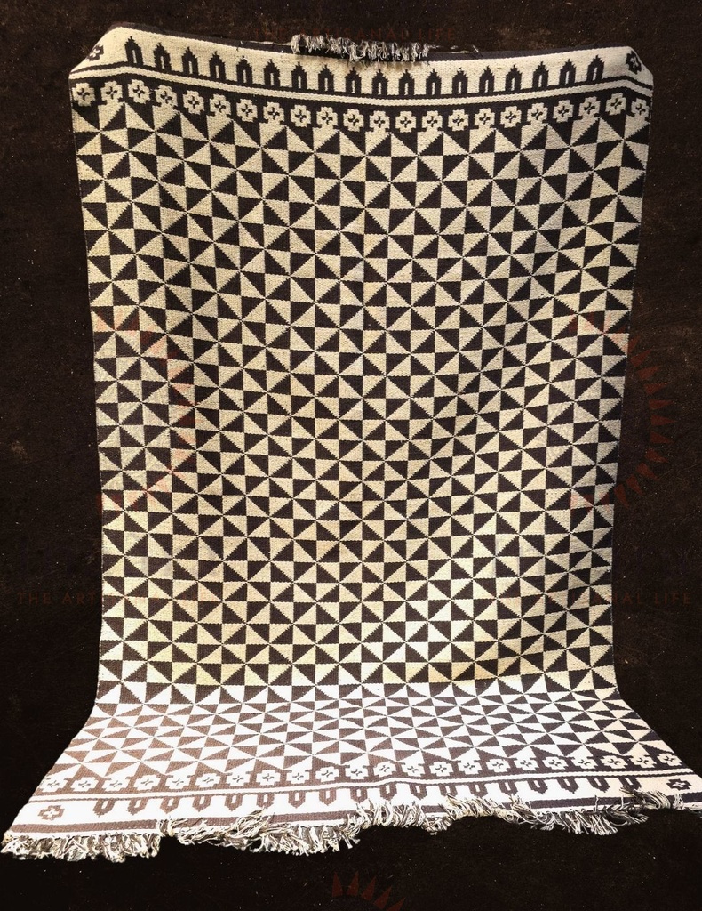 Pinwheel Monotone Rug