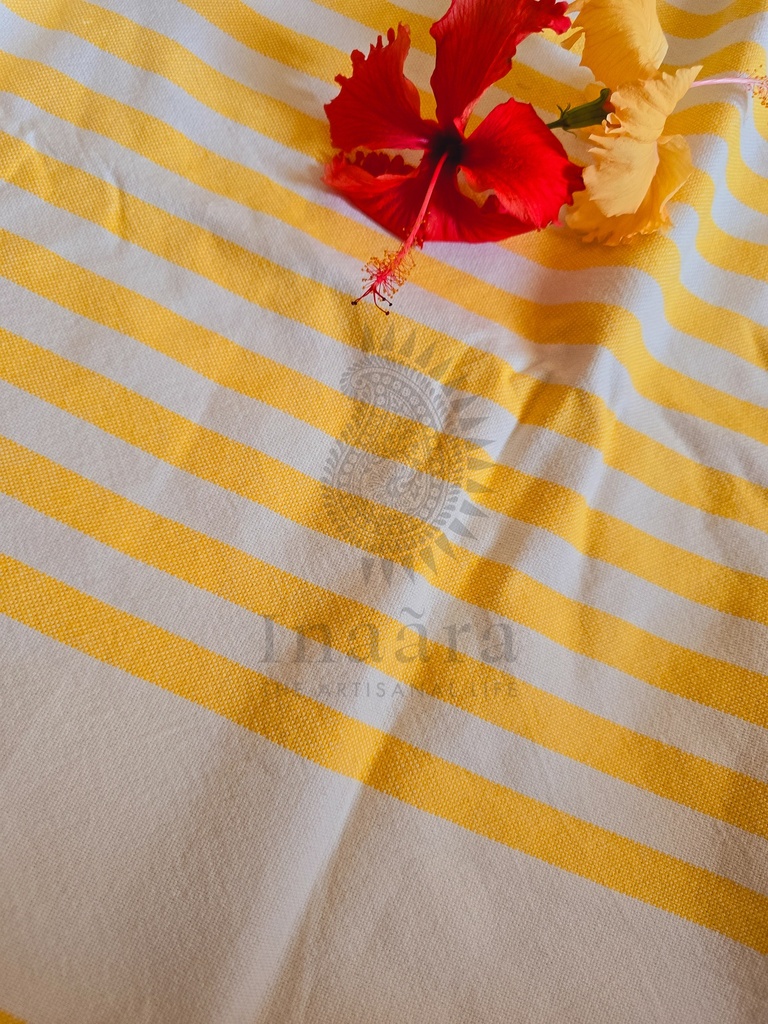 Haldi Handwoven Towel - Bhoōmi Collection