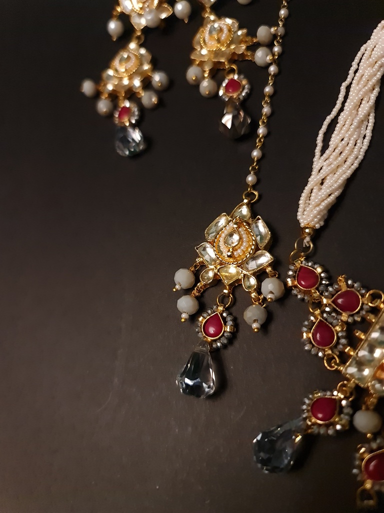 Bridal Quartz Kudan Necklace Set