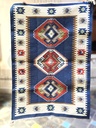 Azeri Blue Handwoven Dhurrie