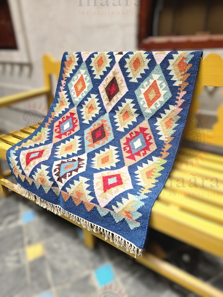 Ichakdana Handwoven Dhurrie