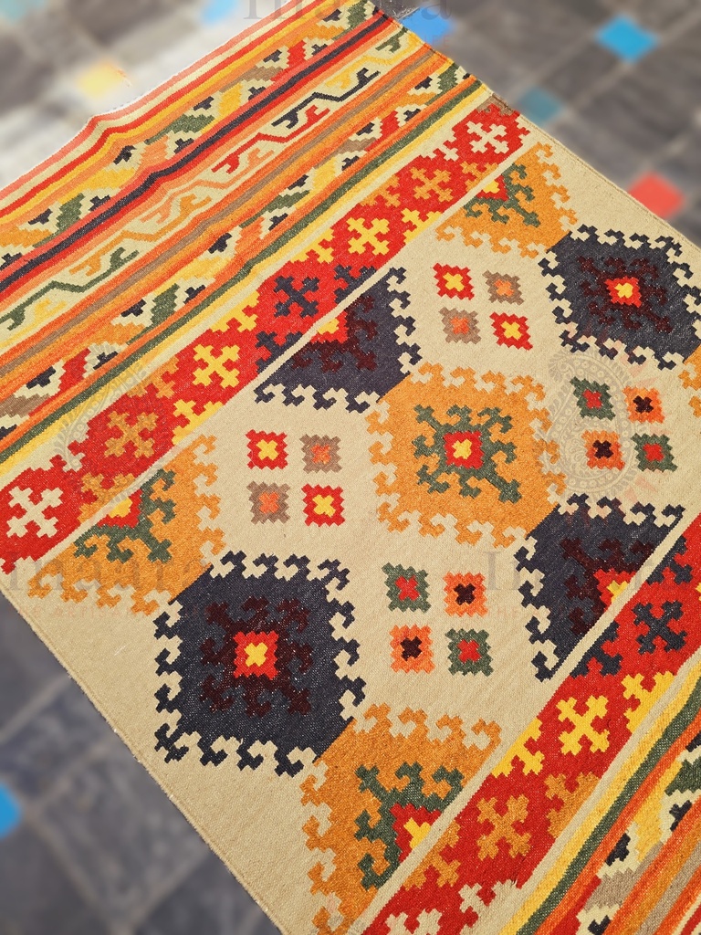 Sunburst Handwoven Dhurrie