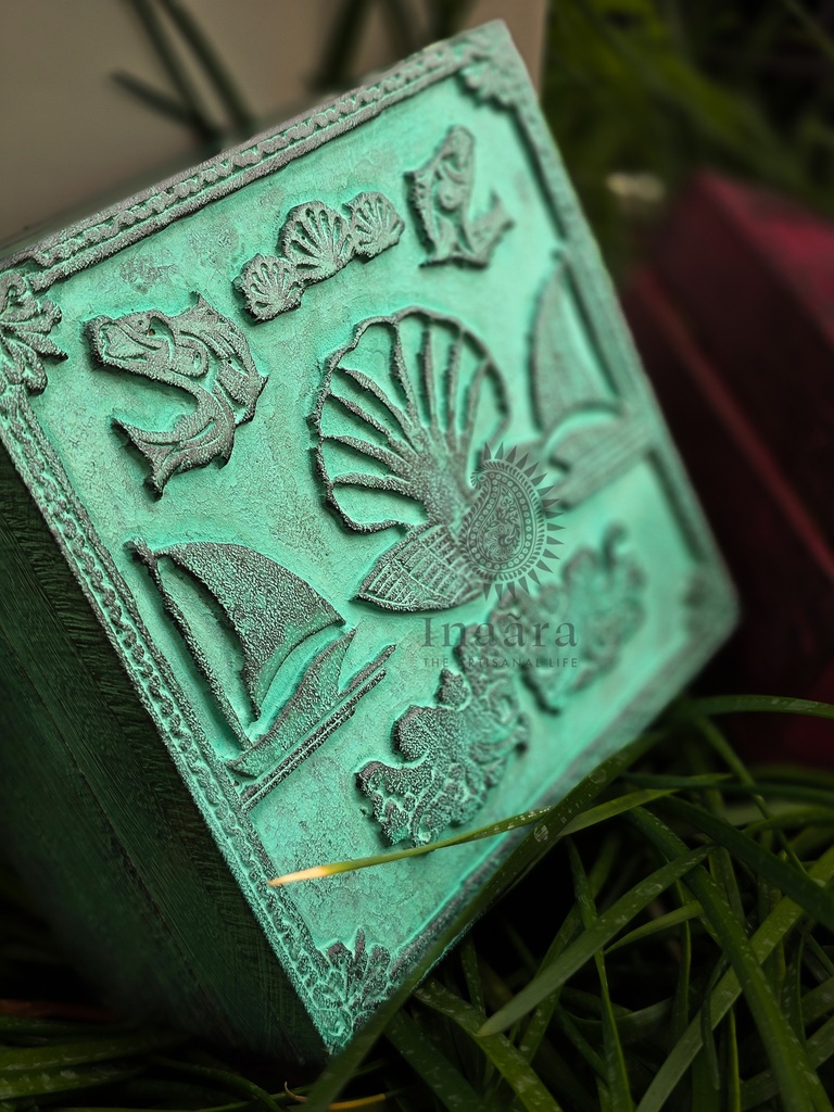 Lulu Handcarved Box by Studio Inaara