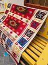 Meena Handwoven Dhurrie - Coral