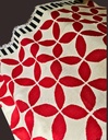 Meena Handwoven Dhurrie - Coral