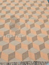 Meena Handwoven Dhurrie - Coral