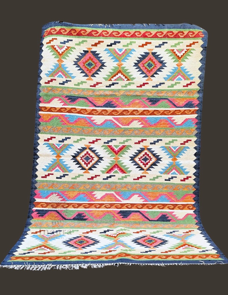 Candy Cane Handwoven Dhurrie (copy)