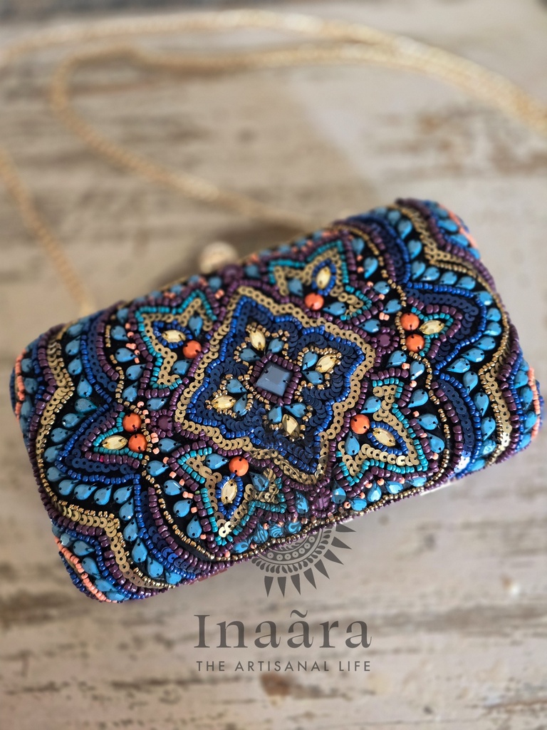 Blue Robin Envelope Clutch