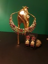 Vintage Polki Bib Necklace with Jhumkas
