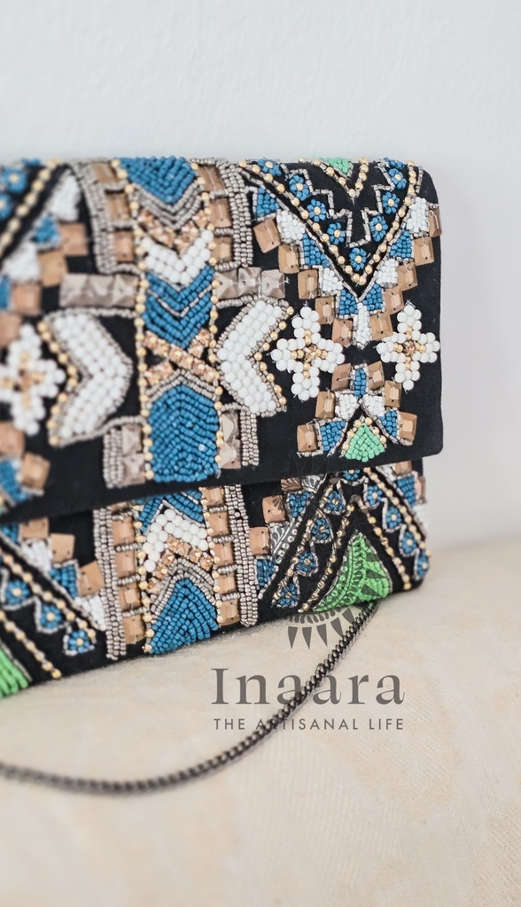 Zaray Black Clutch Bag