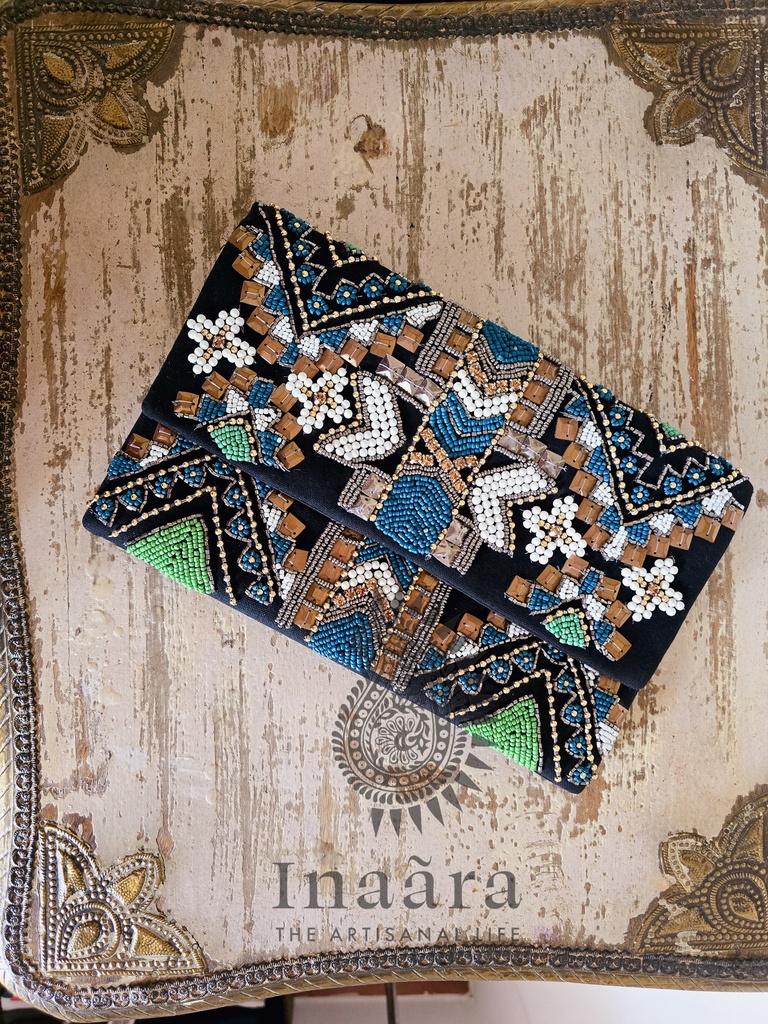 Zaray Black Clutch Bag