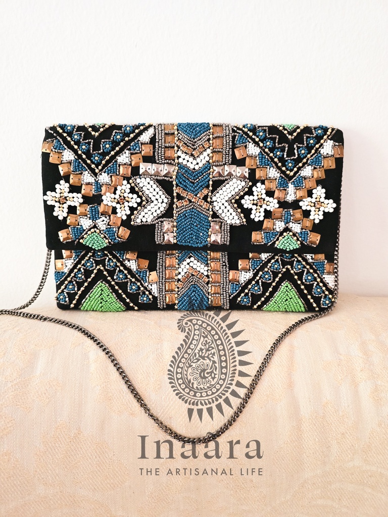 Zaray Black Clutch Bag