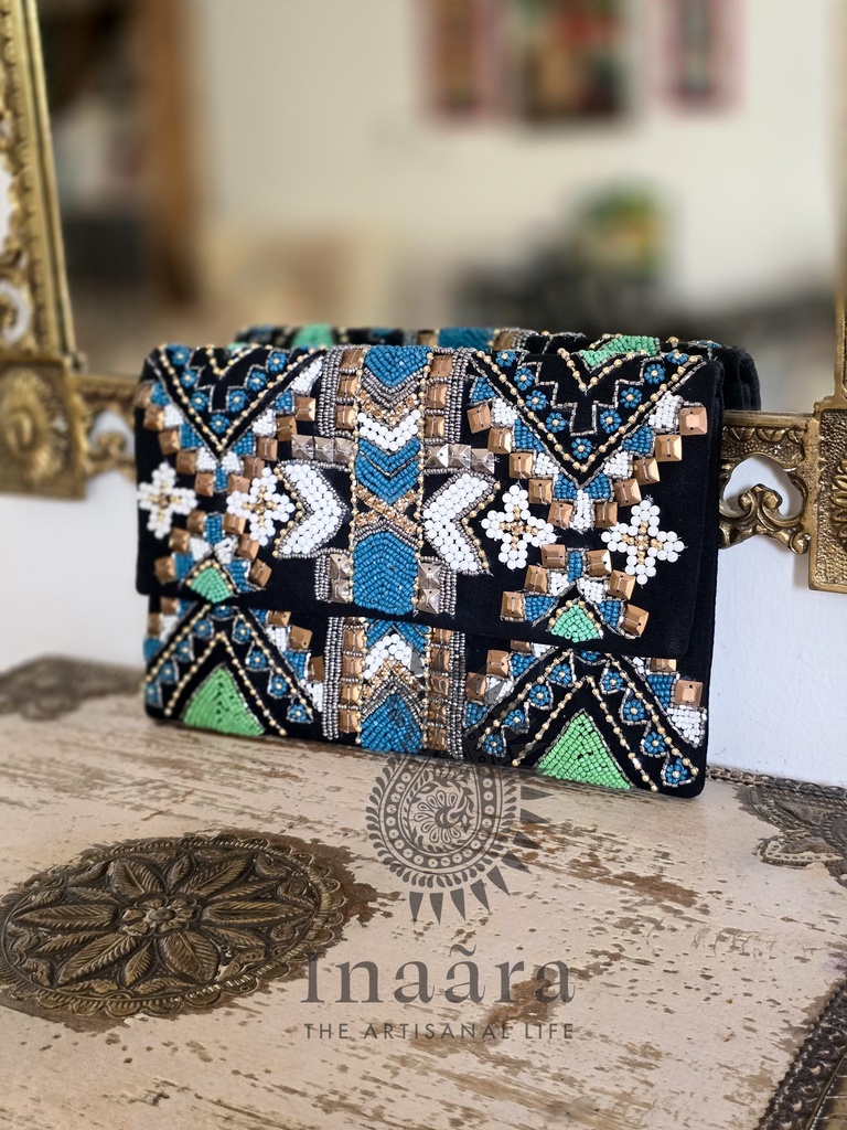 Zaray Black Clutch Bag