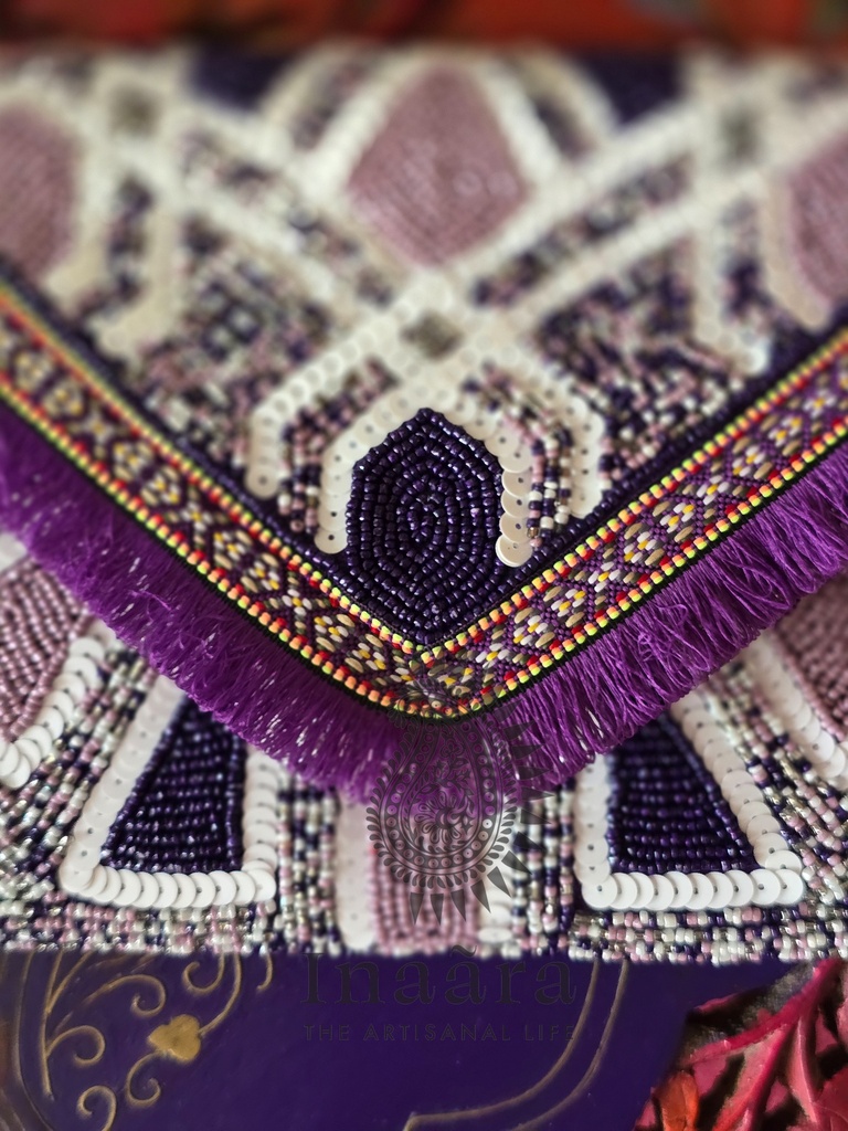 Orchid Dottyback Boho Clutch Bag