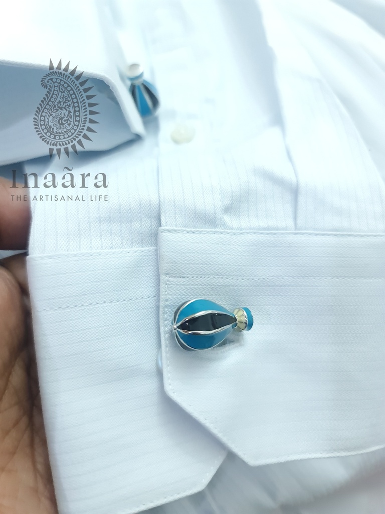 Cappadocia Blue & Silver- Cufflinks