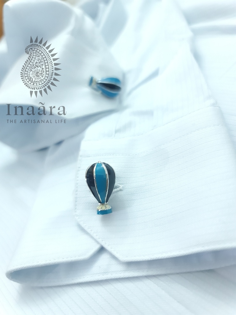 Cappadocia Blue & Silver- Cufflinks