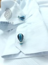 Cappadocia Blue & Silver- Cufflinks