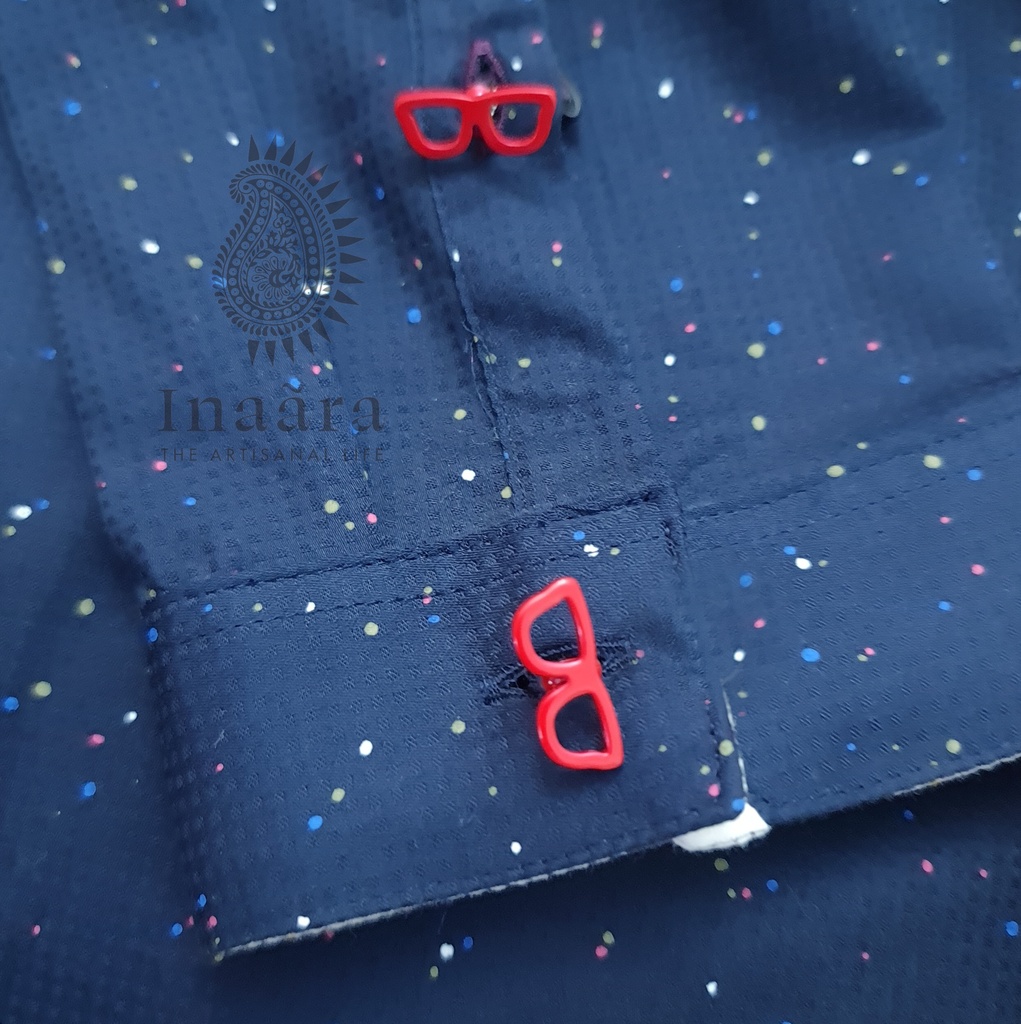 Chashmish Fun Red Cufflinks