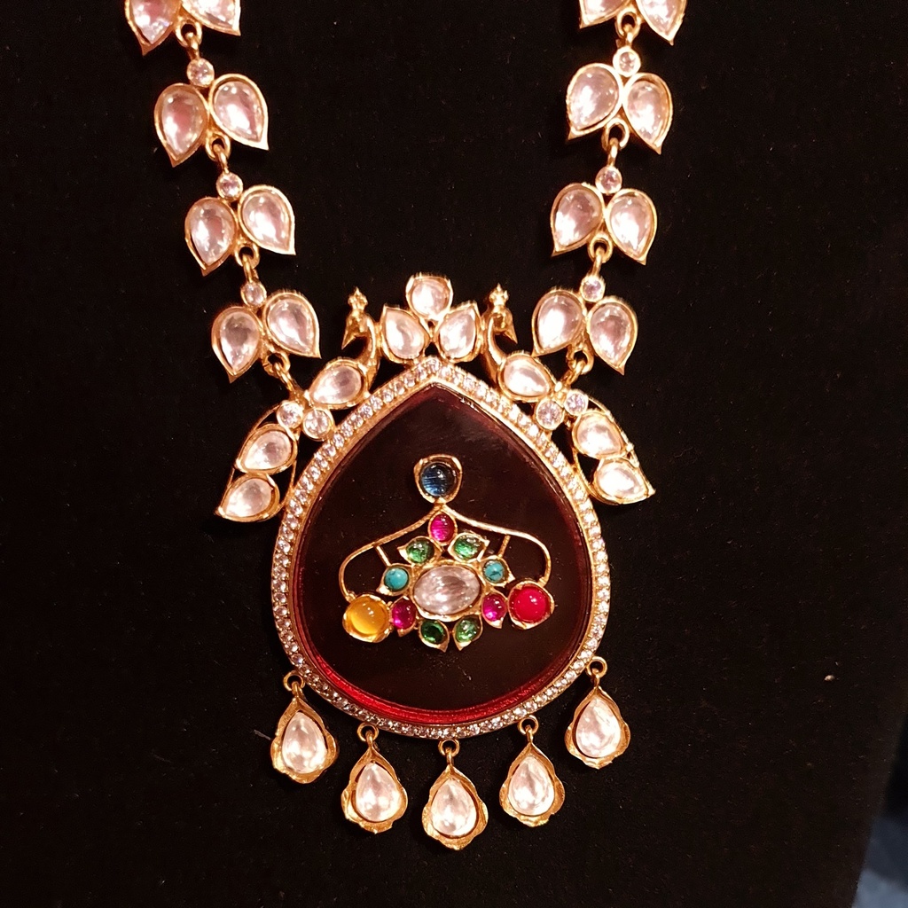 Regal Dual Tone Blue Onxy Necklace (copy)