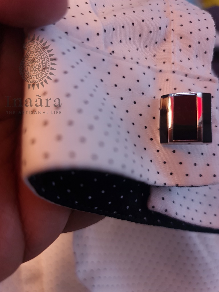Black Onyx Stone Studded Cufflinks