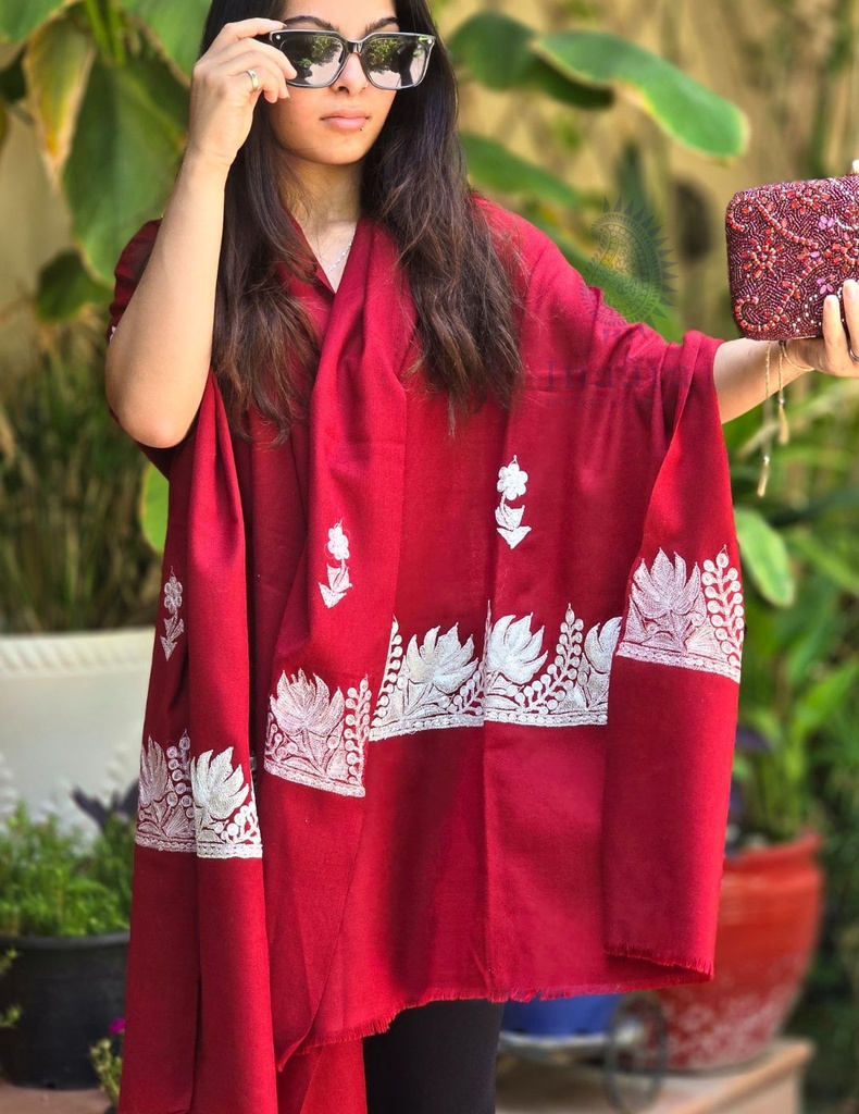 Tila Embroidered Shawl