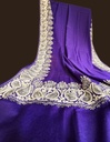 Madhuri Tilla Embroidery Purple Shawl