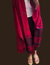 Bhujodi Shawl Chomki Border (Maroon)