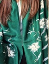 Sanam Emerald Lace Applique Shawl