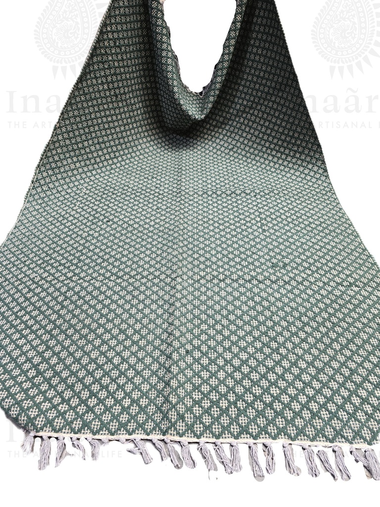 Geometric Mesh Handwoven Dhurrie