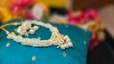 Alka Short Necklace Set - Ivory
