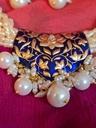 Alka Short Necklace Set - Royal Blue