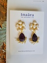 Raw Stone Handcrafted Earrings