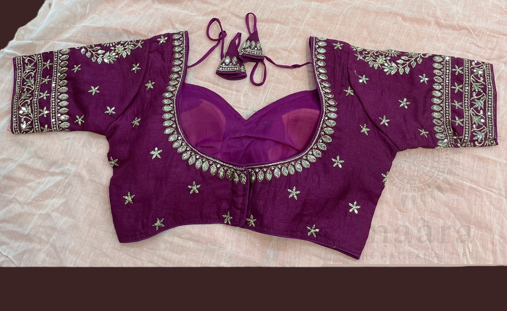 Katori Saree Blouse - Purple