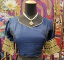 Eka Saree Blouse - Dark Blue