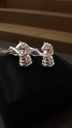 Knight Silver Cufflinks