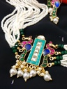 Regal Meenakari and Pearl Necklace Set