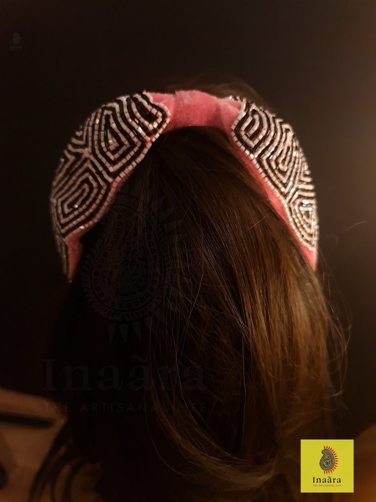 Baroque hand embroidered hairbands