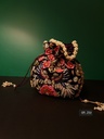 Original zardosi and parsi gara embroided potli bag