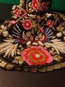 Original zardosi and parsi gara embroided potli bag